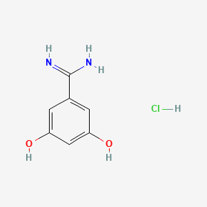molecular formula C7H9ClN2O2 B1392972 3,5-二羟基苯甲酰胺盐酸盐 CAS No. 1242339-28-1