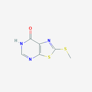 molecular formula C6H5N3OS2 B13929723 2-methylsulfanyl-6H-[1,3]thiazolo[5,4-d]pyrimidin-7-one CAS No. 52948-43-3