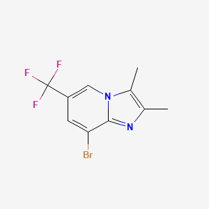 molecular formula C10H8BrF3N2 B13929731 8-Bromo-2,3-dimethyl-6-(trifluoromethyl)imidazo[1,2-a]pyridine 