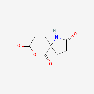 molecular formula C8H9NO4 B13929733 7-Oxa-1-azaspiro[4.5]decane-2,6,8-trione 