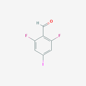 molecular formula C7H3F2IO B1392979 2,6-二氟-4-碘苯甲醛 CAS No. 1160573-10-3