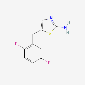 molecular formula C10H8F2N2S B13929798 5-(2,5-Difluorobenzyl)-1,3-thiazol-2-amine 