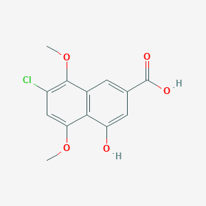 7-Chloro-4-hydroxy-5,8-dimethoxy-2-naphthalenecarboxylic acid