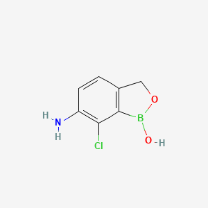 6-Amino-7-chlorobenzo[C][1,2]oxaborol-1(3H)-OL