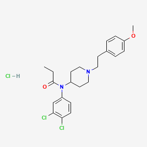 N-(3,4-dichlorophenyl)-N-{1-[2-(4-methoxyphenyl)ethyl]piperidin-4-yl}propionamide hydrochloride