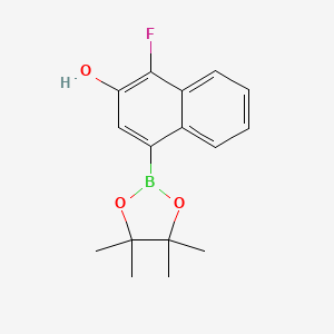 1-Fluoro-4-(4,4,5,5-tetramethyl-1,3,2-dioxaborolan-2-yl)-2-naphthalenol