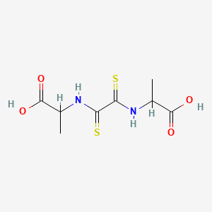 molecular formula C8H12N2O4S2 B13929846 N,N'-Bis(1-carboxyethyl) dithiooxamide CAS No. 54954-61-9