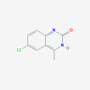 molecular formula C9H7ClN2O B13929857 6-Chloro-4-methyl-2(1H)-quinazolinone 