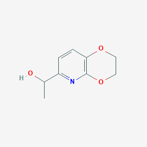 molecular formula C9H11NO3 B13929864 1-(2,3-Dihydro-[1,4]dioxino[2,3-b]pyridin-6-yl)ethan-1-ol 