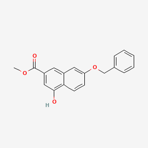 2-Naphthalenecarboxylic acid, 4-hydroxy-7-(phenylmethoxy)-, methyl ester