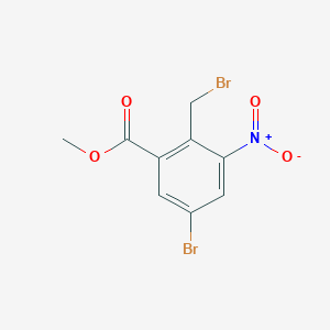 Methyl 5-bromo-2-(bromomethyl)-3-nitrobenzoate