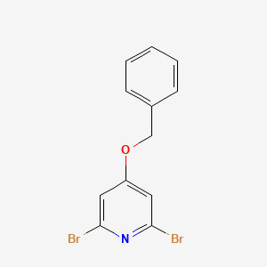 molecular formula C12H9Br2NO B13929881 4-(Benzyloxy)-2,6-dibromopyridine 