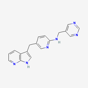 Pyrimidin-5-ylmethyl-[5-(1h-pyrrolo[2,3-b]pyridin-3-ylmethyl)-pyridin-2-yl]-amine