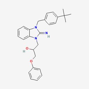 1-[3-(4-tert-butylbenzyl)-2-imino-2,3-dihydro-1H-benzimidazol-1-yl]-3-phenoxypropan-2-ol