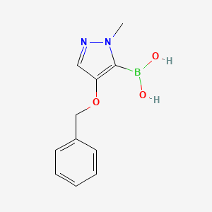 molecular formula C11H13BN2O3 B13929915 (4-(Benzyloxy)-1-methyl-1H-pyrazol-5-YL)boronic acid 