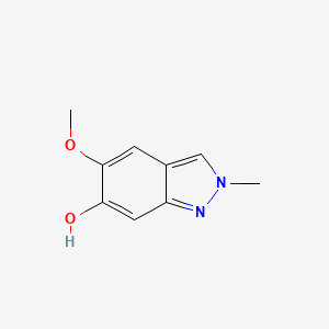 molecular formula C9H10N2O2 B13929922 5-Methoxy-2-methyl-2H-indazol-6-ol 