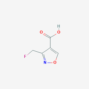 molecular formula C5H4FNO3 B13929932 3-(Fluoromethyl)isoxazole-4-carboxylic acid 