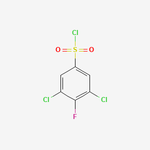 molecular formula C6H2Cl3FO2S B1392994 3,5-二氯-4-氟苯-1-磺酰氯 CAS No. 1131397-79-9