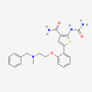 3-ThiophenecarboxaMide, 2-[(aMinocarbonyl)aMino]-5-[2-[2-[Methyl(phenylMethyl)aMino]ethoxy]phenyl]-