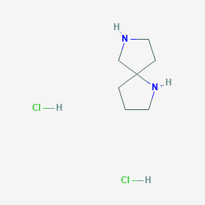 molecular formula C7H16Cl2N2 B1392999 1,7-二氮杂螺[4.4]壬烷二盐酸盐 CAS No. 82386-80-9