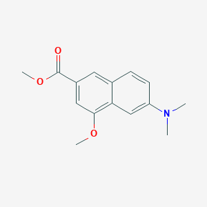 6-(Dimethylamino)-4-methoxy-2-naphthalenecarboxylic acid methyl ester