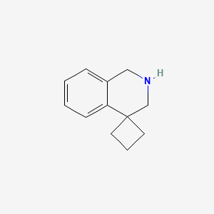 molecular formula C12H15N B1393000 2',3'-二氢-1'H-螺[环丁烷-1,4'-异喹啉] CAS No. 850875-62-6