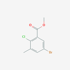 molecular formula C9H8BrClO2 B1393001 5-溴-2-氯-3-甲基苯甲酸甲酯 CAS No. 1263377-05-4
