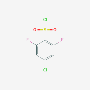 molecular formula C6H2Cl2F2O2S B1393003 4-氯-2,6-二氟苯磺酰氯 CAS No. 1208077-94-4