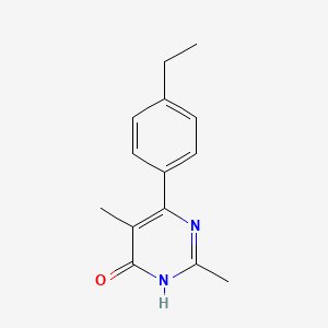 molecular formula C14H16N2O B13930037 6-(4-Ethylphenyl)-2,5-dimethylpyrimidin-4-ol 