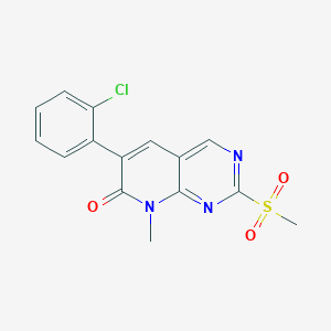 6-(2-Chlorophenyl)-8-methyl-2-(methylsulfonyl)pyrido[2,3-d]pyrimidin-7(8h)-one