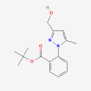 B1393011 tert-Butyl 2-[3-(hydroxymethyl)-5-methyl-1H-pyrazol-1-yl]benzoate CAS No. 1251950-61-4