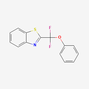 molecular formula C14H9F2NOS B13930120 2-(Difluoro(phenoxy)methyl)benzo[d]thiazole 