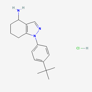 molecular formula C17H24ClN3 B1393013 1-(4-叔丁基苯基)-4,5,6,7-四氢-1H-吲唑-4-胺盐酸盐 CAS No. 1242340-08-4