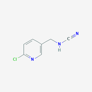 molecular formula C7H6ClN3 B1393019 [(6-氯吡啶-3-基)甲基]氰胺 CAS No. 491593-46-5