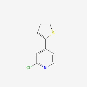 molecular formula C9H6ClNS B1393025 2-氯-4-(噻吩-2-基)吡啶 CAS No. 1289555-51-6