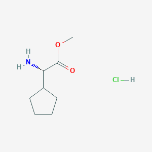 B1393028 (S)-Methyl 2-amino-2-cyclopentylacetate hydrochloride CAS No. 14328-62-2