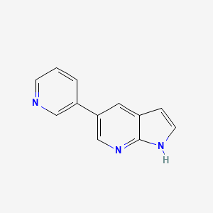 molecular formula C12H9N3 B1393029 5-(Pyridin-3-yl)-1H-pyrrolo[2,3-b]pyridine CAS No. 918511-92-9