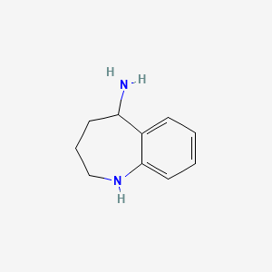 molecular formula C10H14N2 B1393034 2,3,4,5-四氢-1H-苯并[B]氮杂菲-5-胺 CAS No. 885275-16-1