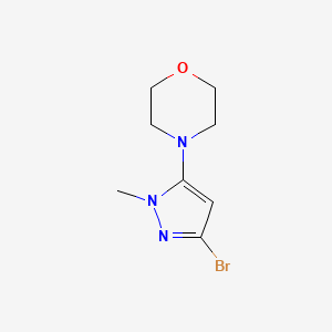 4-(3-bromo-1-methyl-1H-pyrazol-5-yl)morpholine