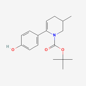 tert-Butyl 6-(4-hydroxyphenyl)-3-methyl-3,4-dihydropyridine-1(2H)-carboxylate