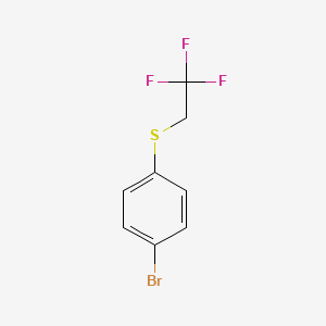 molecular formula C8H6BrF3S B1393044 1-Bromo-4-[(2,2,2-trifluoroethyl)sulfanyl]benzene CAS No. 530080-19-4