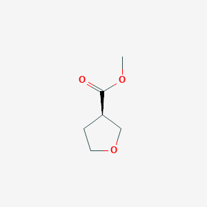 molecular formula C6H10O3 B1393048 (R)-Methyl tetrahydrofuran-3-carboxylate CAS No. 191347-93-0