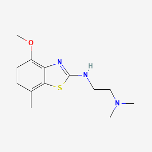 molecular formula C13H19N3OS B1393050 N1-(4-methoxy-7-methylbenzo[d]thiazol-2-yl)-N2,N2-dimethylethane-1,2-diamine CAS No. 1251544-61-2