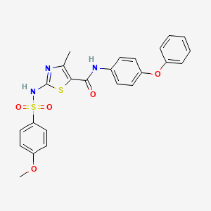 2-(4-methoxyphenylsulfonamido)-4-methyl-N-(4-phenoxyphenyl)thiazole-5-carboxamide