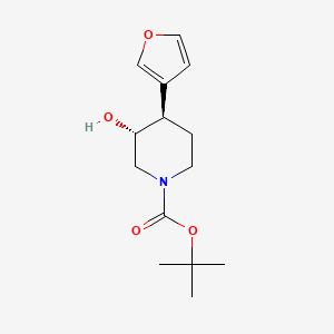 (3R,4R)-rel-4-(3-Furanyl)-3-hydroxy-1-piperidinecarboxylic acid tert-butyl ester