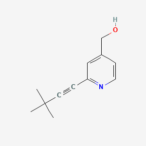 (2-(3,3-Dimethylbut-1-yn-1-yl)pyridin-4-yl)methanol