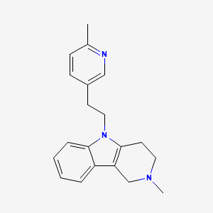 2-methyl-5-[2-(6-methylpyridin-3-yl)ethyl]-2,3,4,5-tetrahydro-1H-pyrido[4,3-b]indole