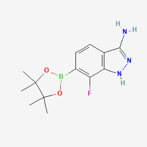 7-Fluoro-6-(4,4,5,5-tetramethyl-1,3,2-dioxaborolan-2-YL)-1H-indazol-3-amine