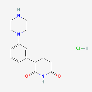 3-(3-(Piperazin-1-yl)phenyl)piperidine-2,6-dione hydrochloride