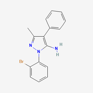 1-(2-Bromophenyl)-3-methyl-4-phenyl-1h-pyrazol-5-amine